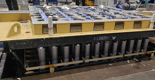 Proyecto de línea de colada de tochos de aluminio con capacidad de 20 toneladas en India