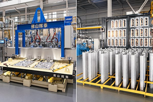 Línea de fusión y colada de aluminio