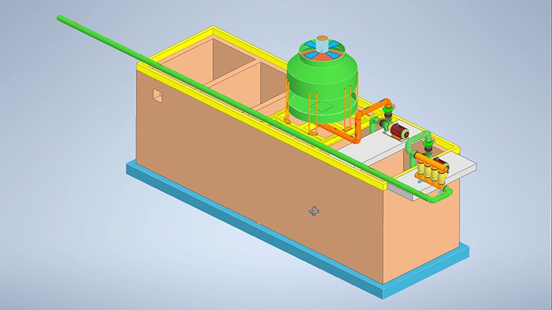 Sistema de refrigeración por agua para colada de aluminio