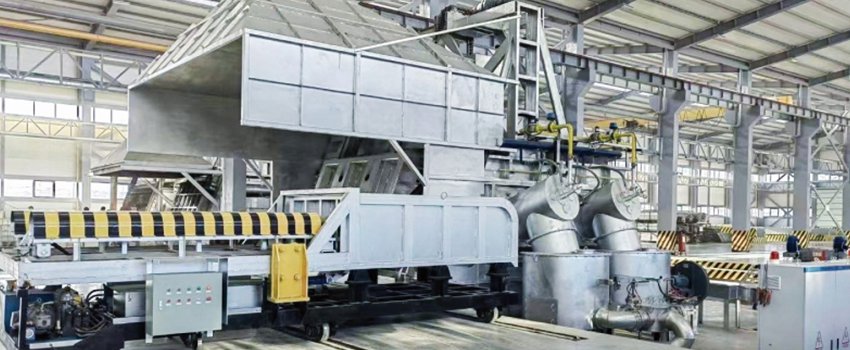 Máquinas de carga para hornos de fusión de aluminio