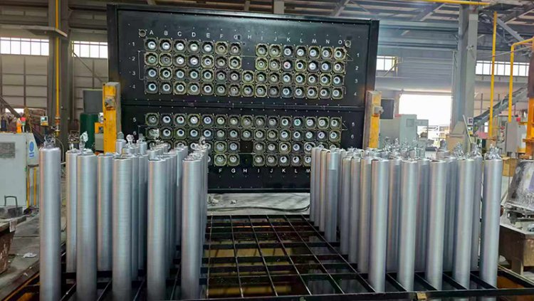 Mesa de colada de tochos y placas con lubricación por aire - aceite
