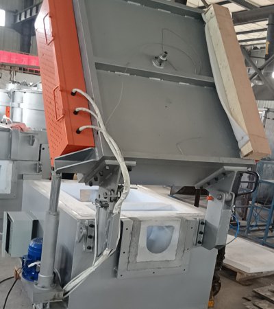 Caja portafiltro con calentamiento eléctrico para aluminio fundido